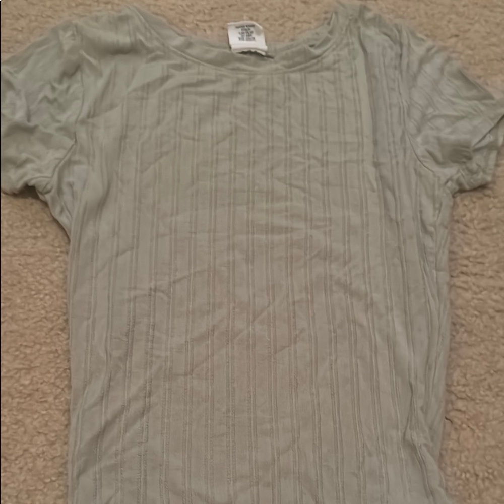 Light Green Short Sleeve Top